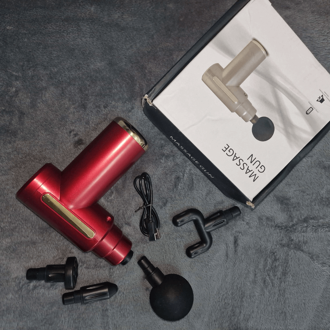Pistola de masajes portatil