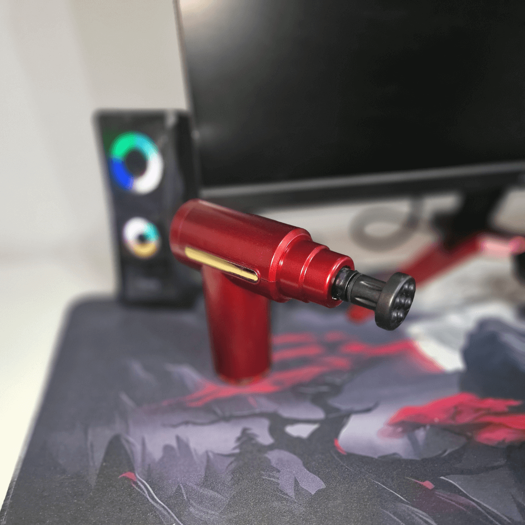 Pistola de masajes portatil